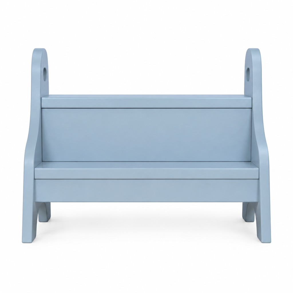 Kindsgut Holztritt Taubenblau