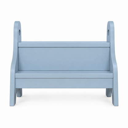 Kindsgut Holztritt Taubenblau