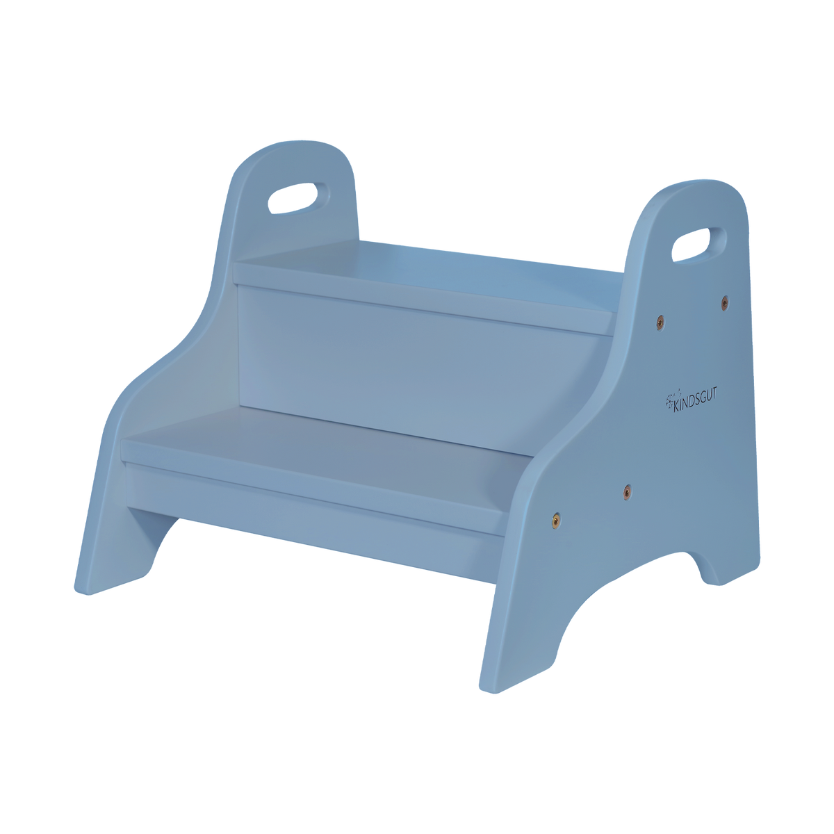 Kindsgut Holztritt Taubenblau
