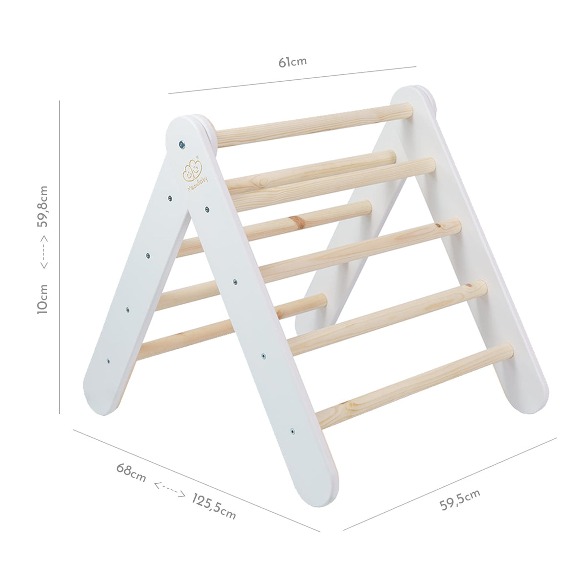 MeowBaby.de MeowBaby Kletterhaus mit Zelt 112x61x94 cm, faltbar