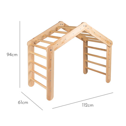 MeowBaby.de MeowBaby Kletterhaus mit Zelt 112x61x94 cm, faltbar