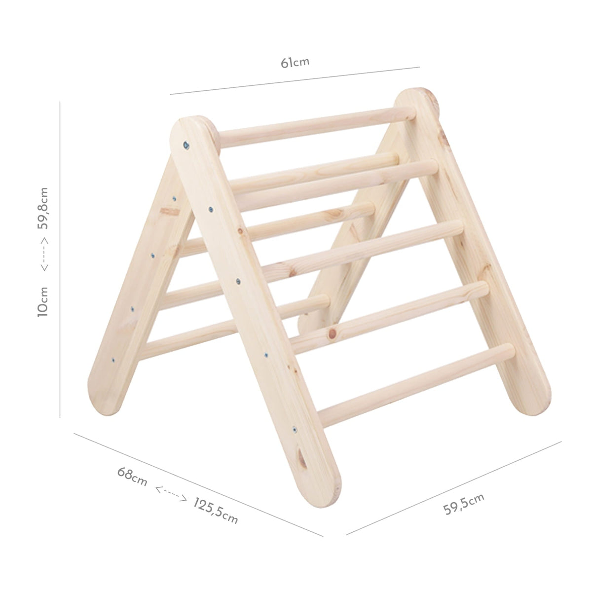 MeowBaby.de MeowBaby Kletterhaus mit Zelt 112x61x94 cm, faltbar