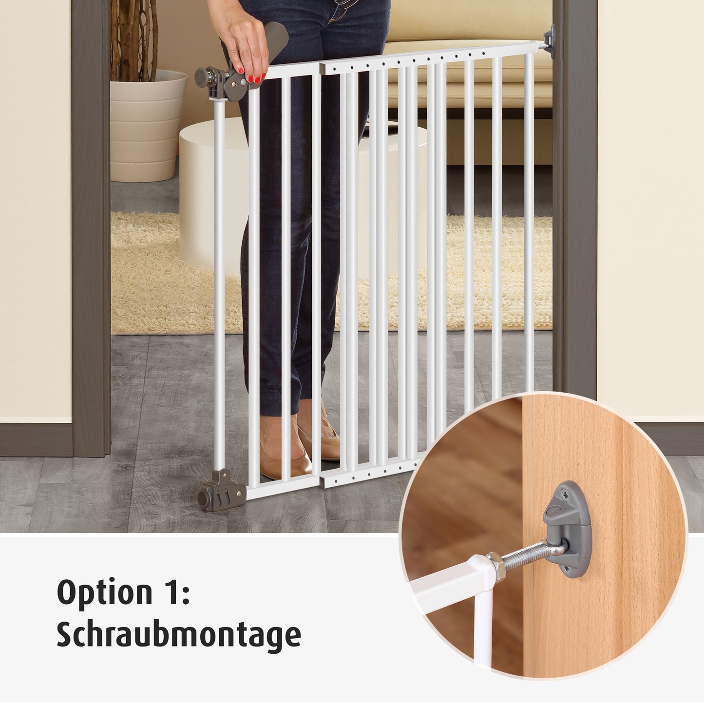reer Advanced Klemm- und Schraubgitter, 77 - 110 cm Durchgangsbreiten