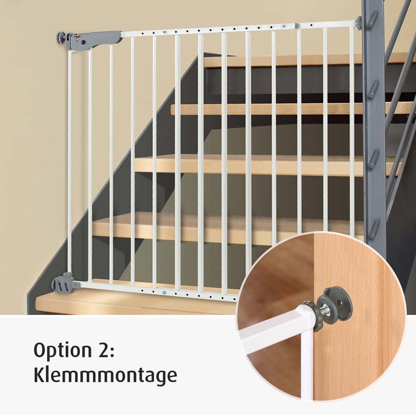 reer Advanced Klemm- und Schraubgitter, 77 - 110 cm Durchgangsbreiten