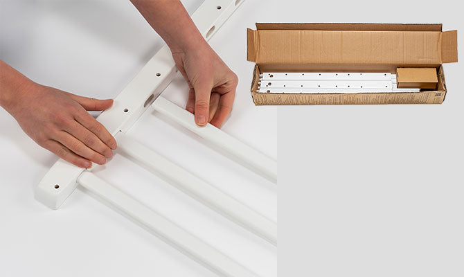 reer Schraubgitter, Baukasten zum Zusammenbauen, 63-103,5 cm