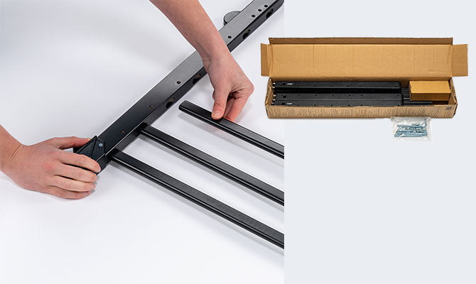 reer Schraubgitter, Baukasten zum Zusammenbauen, 63-103,5 cm