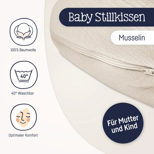 Julius Zöllner Stillkissen Baumwollmusselin