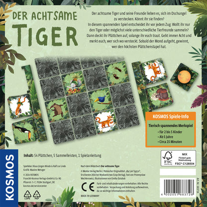 Kosmos Der achtsame Tiger | Memo-Spiel ab 5 Jahren für 2-5 Spieler