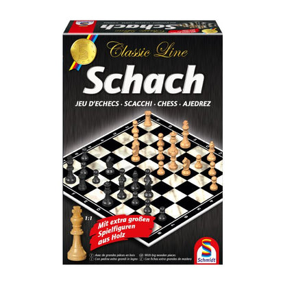 Schach mit extra großen Spielfiguren, Classic Line, Familienspiel