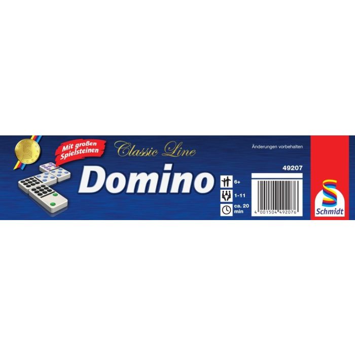 Domino mit extra großen Spielsteinen, Classic Line, Familienspiel