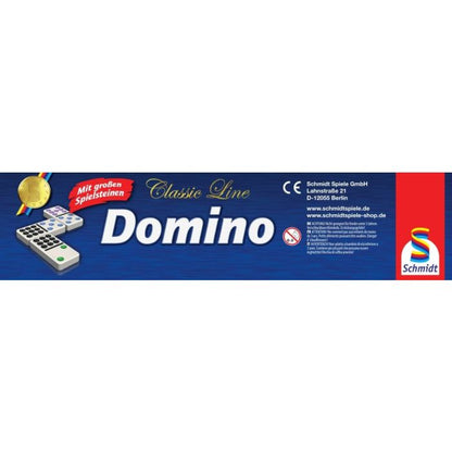 Domino mit extra großen Spielsteinen, Classic Line, Familienspiel