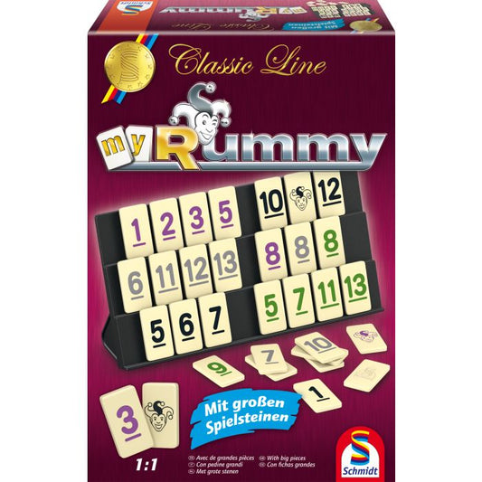 MyRummy® mit großen Spielfiguren, Classic Line, Familienspiel