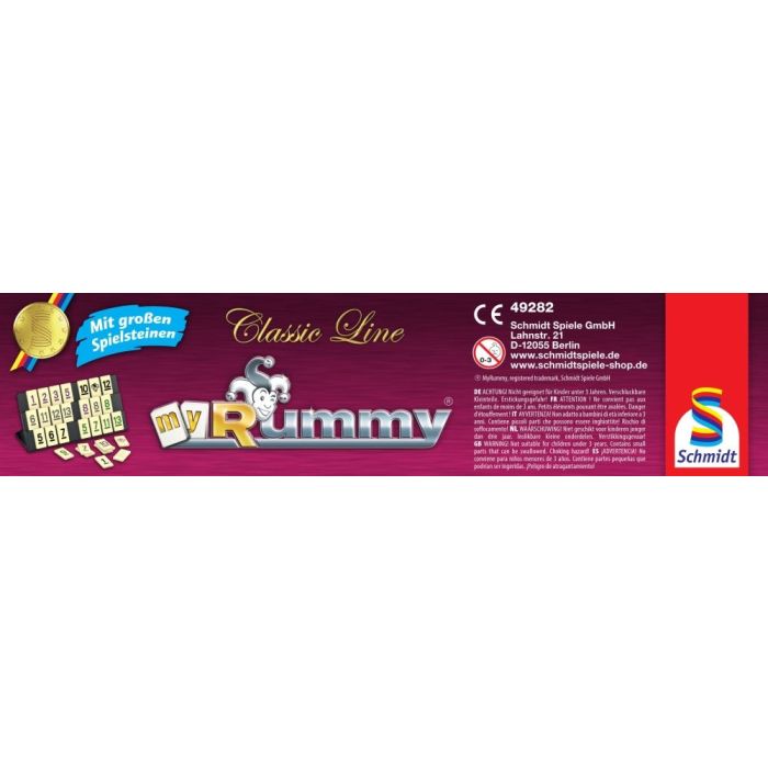 MyRummy® mit großen Spielfiguren, Classic Line, Familienspiel