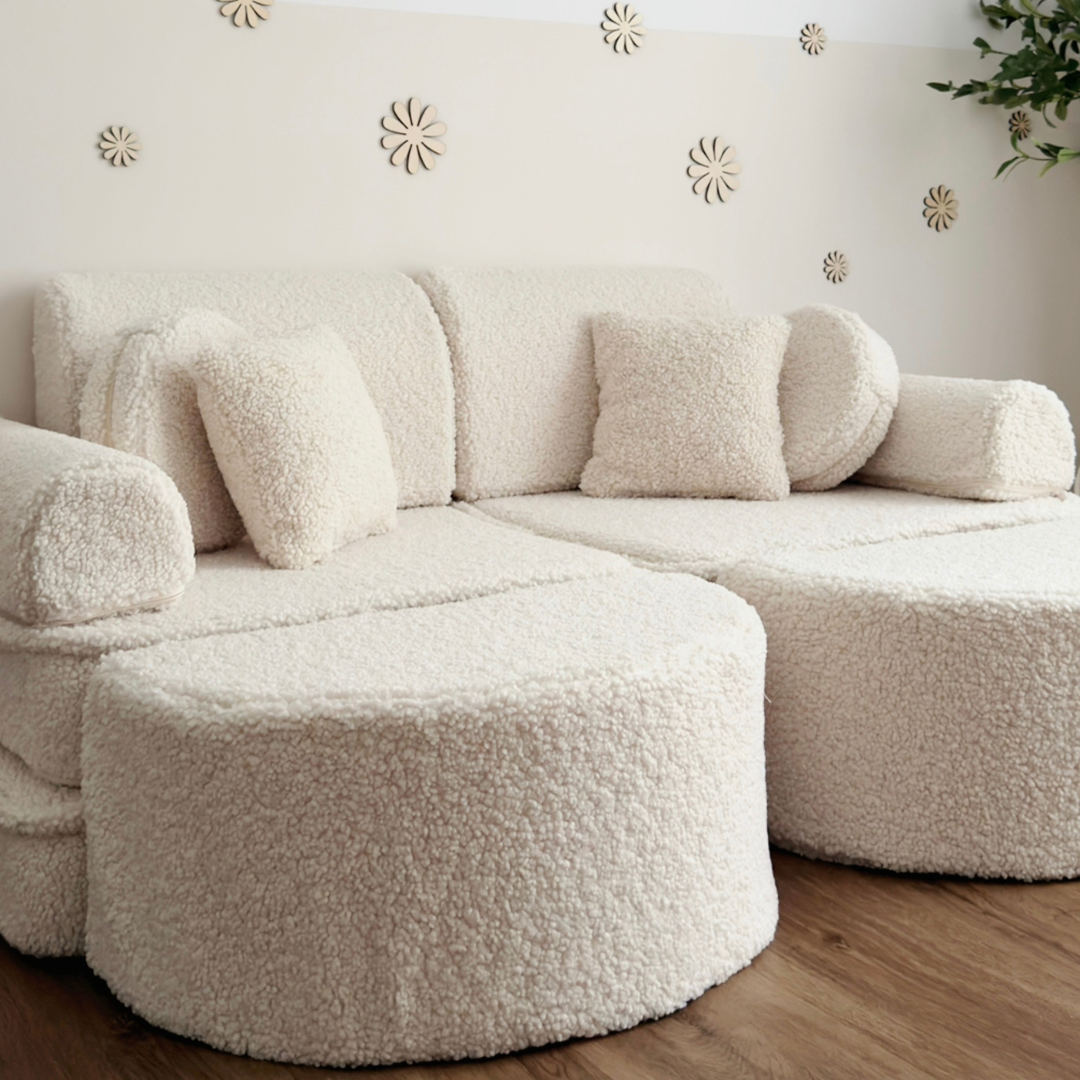 MeowBaby.de MeowBaby Spielsofa Mini Max Bearly Soft Teddy Edition