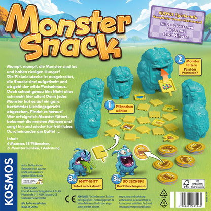 Kosmos Monstersnack | Memo-Spiel mit 3D-Figuren ab 5 Jahren