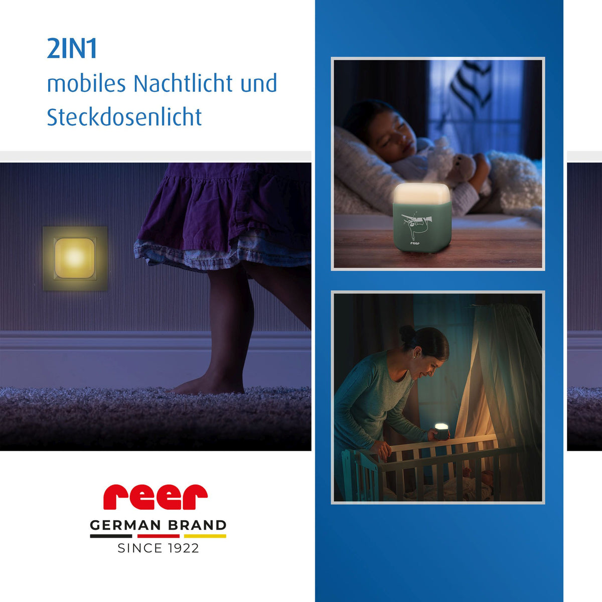 2in1 SleepLight - Eukalyptus: Energiesparendes LED-Nachtlicht mit Dämmerungssensor