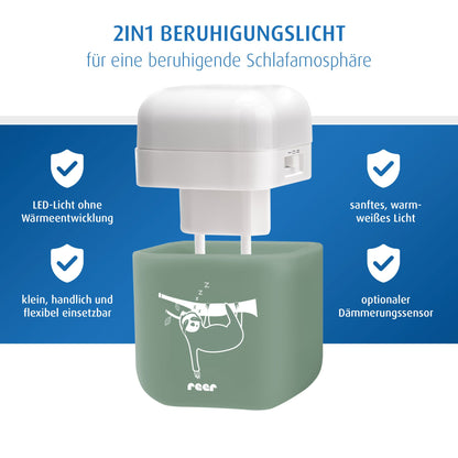 2in1 SleepLight - Eukalyptus: Energiesparendes LED-Nachtlicht mit Dämmerungssensor