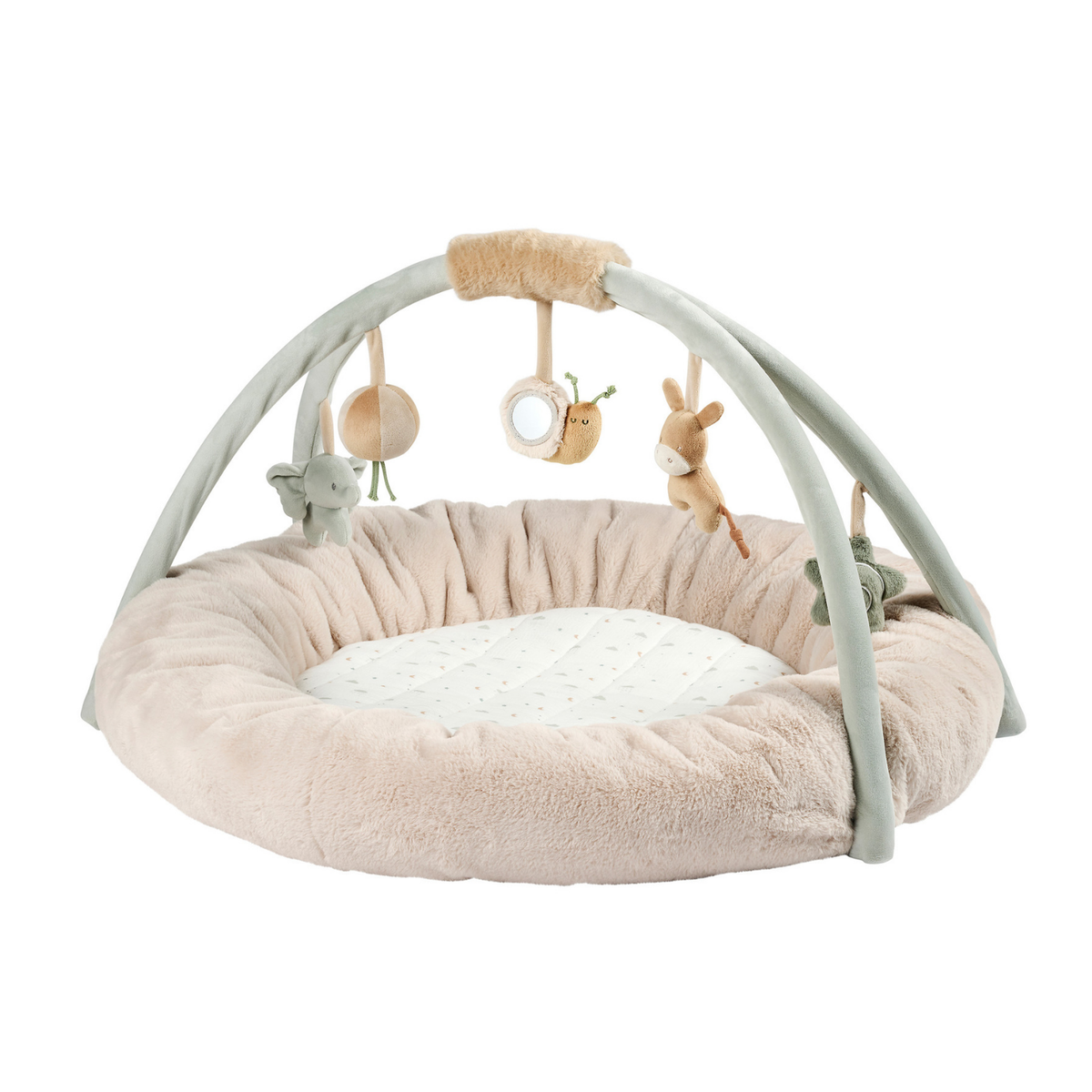 Nattou Gepolsterte Krabbeldecke LouLou rund 90 cm