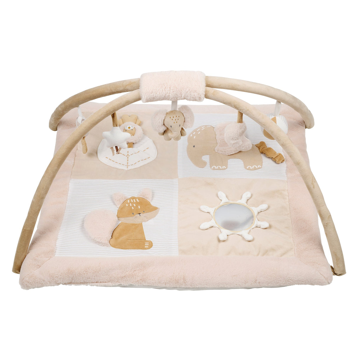Nattou Krabbeldecke mit Spielbogen Flo, Ernest & Oli 80 cm