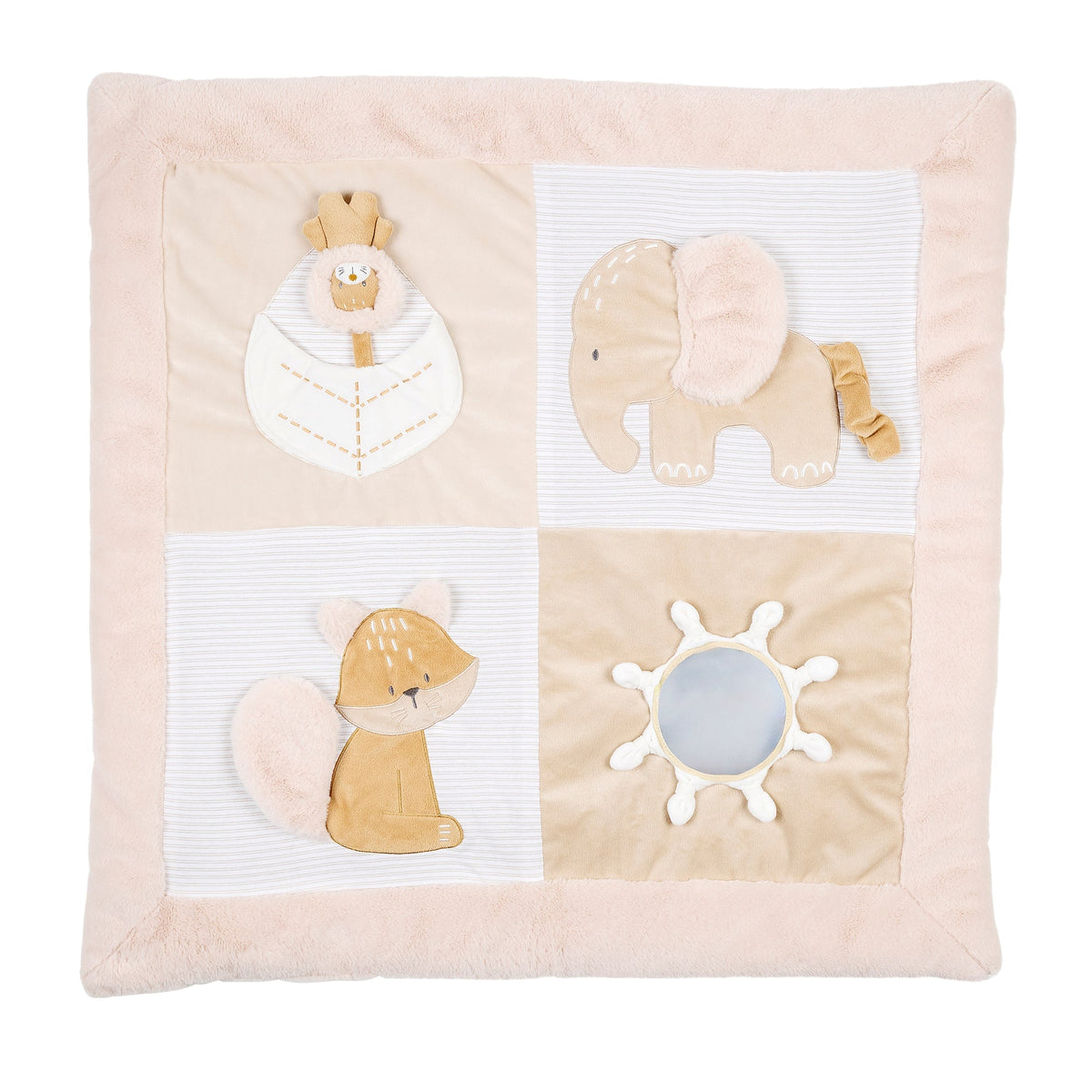 Nattou Krabbeldecke mit Spielbogen Flo, Ernest & Oli 80 cm
