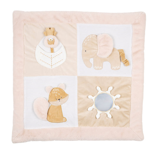 Nattou Krabbeldecke mit Spielbogen Flo, Ernest & Oli 80 cm