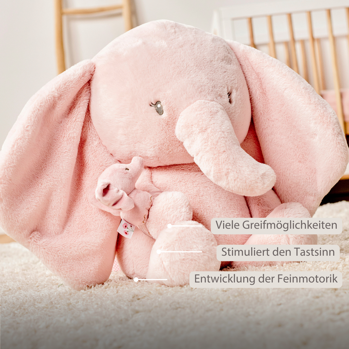 Nattou Maxi-Kuscheltier Elefant FanFan 60 cm