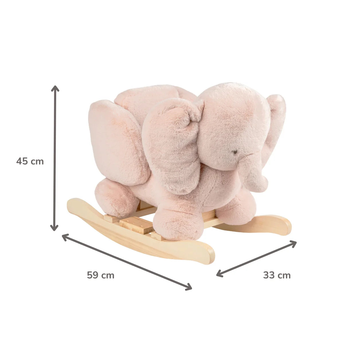 Nattou Schaukeltier Elefant FanFan Altrosa