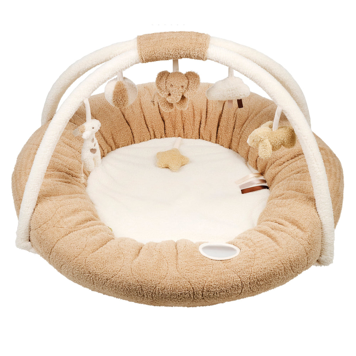 Nattou Spielmatte Teddy rechteckig mit Spielbogen 90 cm