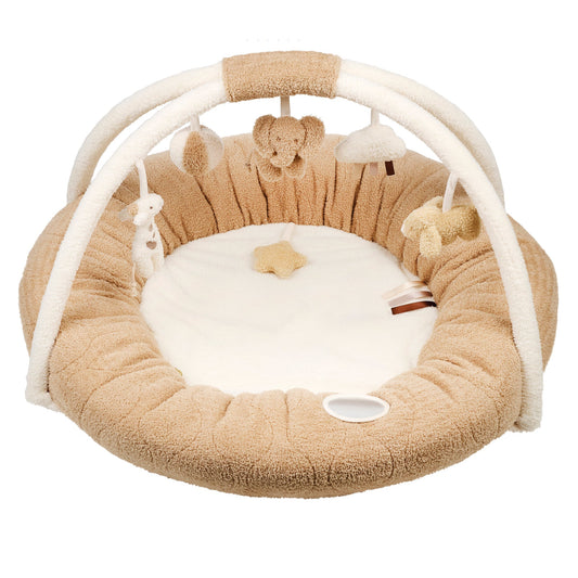 Nattou Spielmatte Teddy rechteckig mit Spielbogen 90 cm