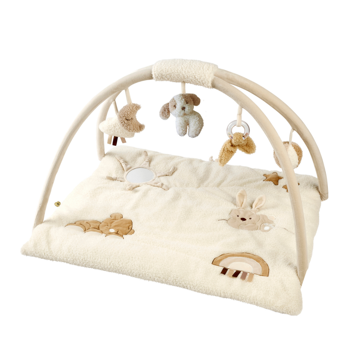 Nattou Spielmatte Teddy quadratisch mit Bögen 70x80 cm