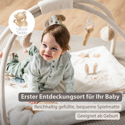 Nattou Spielmatte Teddy quadratisch mit Bögen 70x80 cm