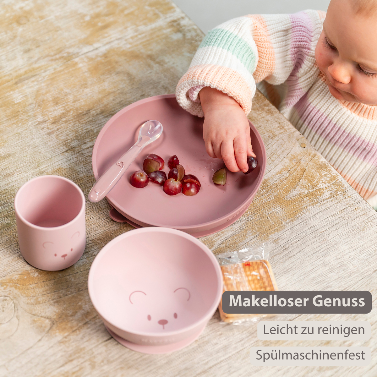 Nattou Mealtime Bär Geschirrset 4 Teile