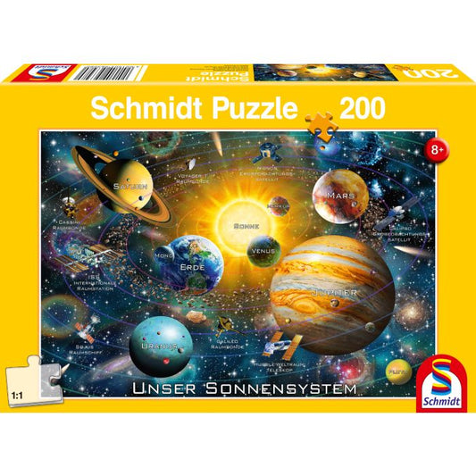 Unser Sonnensystem, 200 Teile Kinderpuzzle
