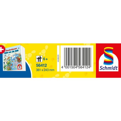 Mauseschlau & Bärenstark: Reise um die Welt, 100 Teile Kinderpuzzle mit Add-on (Wissensbüchlein)