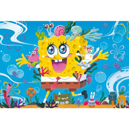 SpongeBob Schwammkopf: Abenteuer in Bikinibottom, 100 Teile, Eco-Friendly, Gras Kinderpuzzle