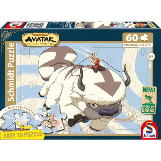 Avatar: Appa und Aang, 60 Teile, Eco-Friendly, Gras Kinderpuzzle