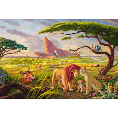 Thomas Kinkade Studios: Disney - The Lion King Remember Who You Are, 200 Teile, Eco-Friendly, Gras Puzzle