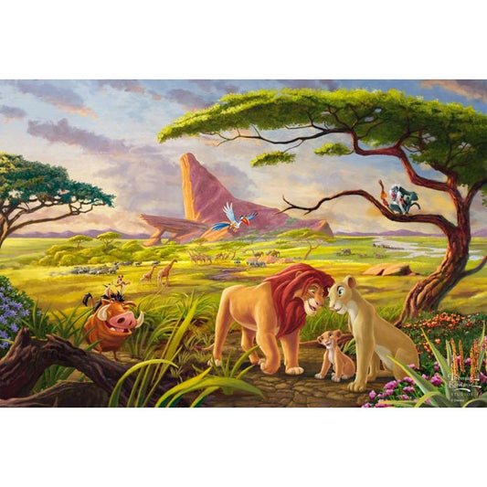 Thomas Kinkade Studios: Disney - The Lion King Remember Who You Are, 200 Teile, Eco-Friendly, Gras Puzzle