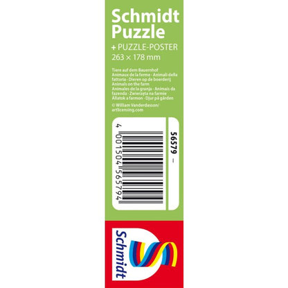 Tiere auf dem Bauernhof, 3 x 48 Teile, Grasfaser Kinderpuzzle