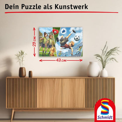 Die Fussballbande: Leons Fallrückzieher, 200 Teile, Grasfaser Kinderpuzzle