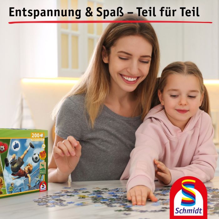 Die Fussballbande: Leons Fallrückzieher, 200 Teile, Grasfaser Kinderpuzzle