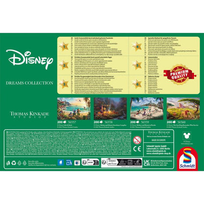 Thomas Kinkade Studios: Disney - Mickey and Minnie Schoolhouse, 200 Teile Puzzle
