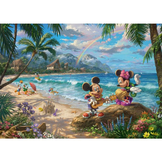Thomas Kinkade Studios: Disney Dreams Collection - Minnie & Mickey in Hawaii, 1.000 Teile Puzzle