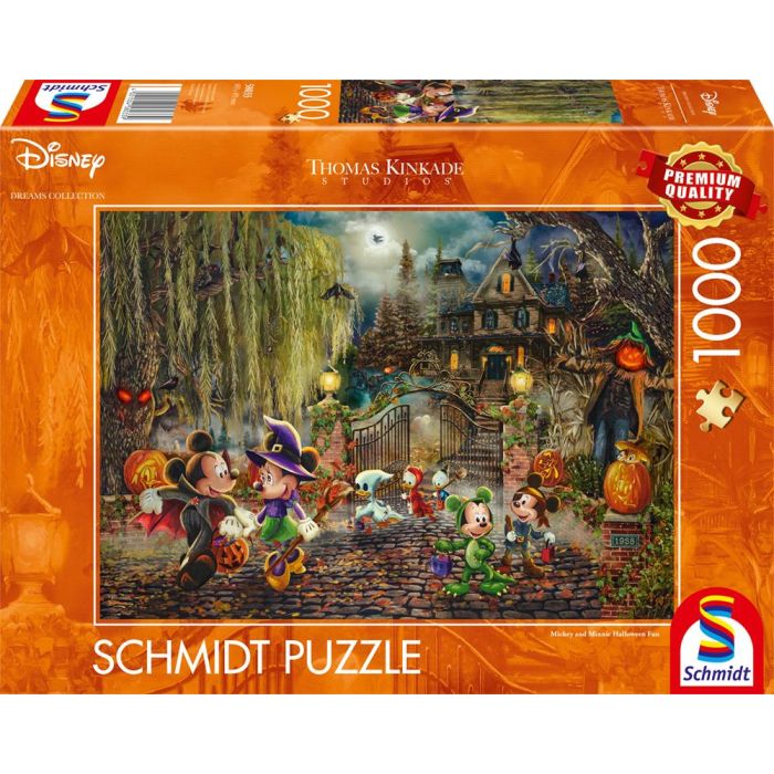 Thomas Kinkade Studios: Disney Dreams Collection - Mickey & Minnie Halloween Fun, 1.000 Teile Puzzle