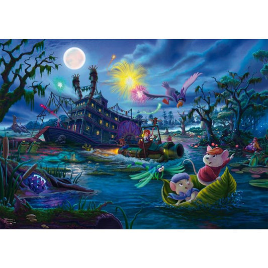 Thomas Kinkade Studios: Disney Dreams Collection - The Rescuers (Bernard und Bianca), 1.000 Teile Puzzle