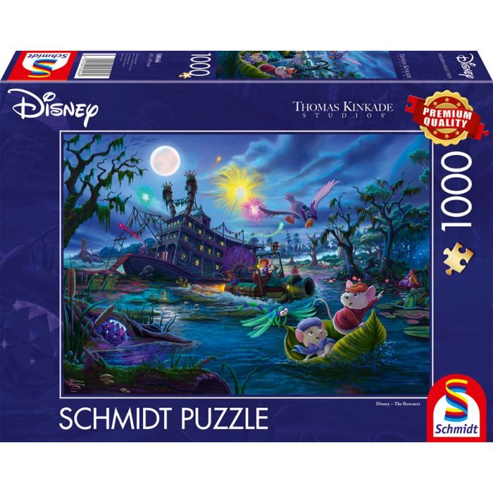 Thomas Kinkade Studios: Disney Dreams Collection - The Rescuers (Bernard und Bianca), 1.000 Teile Puzzle