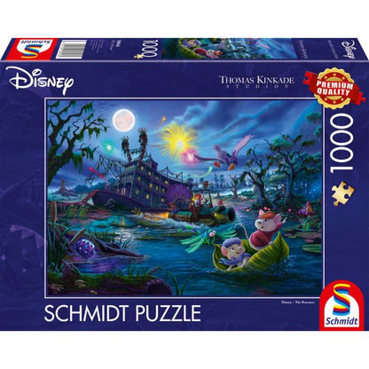 Thomas Kinkade Studios: Disney Dreams Collection - The Rescuers (Bernard und Bianca), 1.000 Teile Puzzle