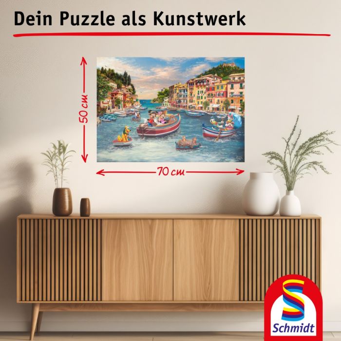 Thomas Kinkade Studios: Disney Dreams Collection - Mickey and Minnie in Italy, 1.000 Teile Puzzle
