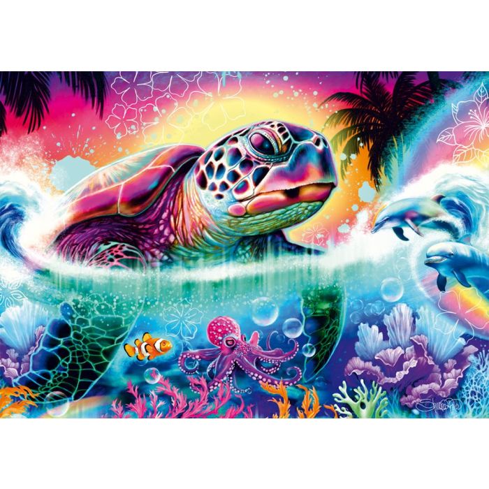 Sheena Pike: Neon-Schildkröte, 1.000 Teile Puzzle