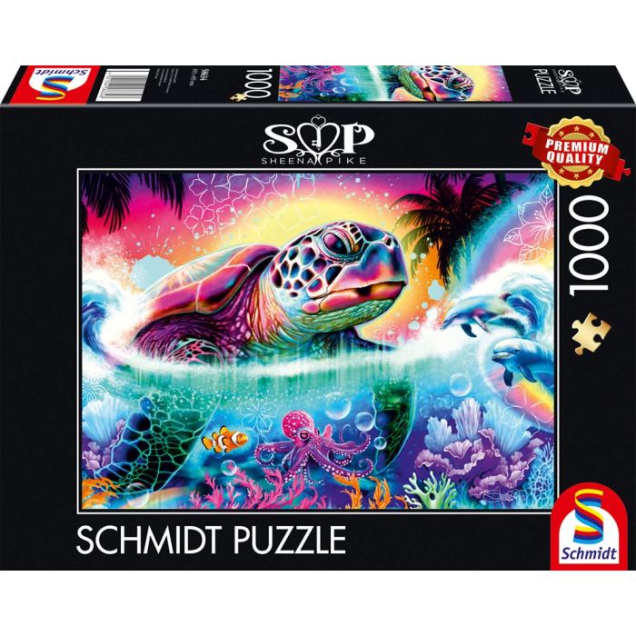 Sheena Pike: Neon-Schildkröte, 1.000 Teile Puzzle